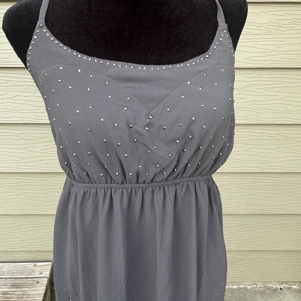 Gimmicks by BKE Gray Criss Cross Back dress, Women's size M